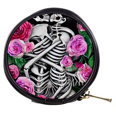 Floral Skeletons Mini Makeup Bag by GardenOfOphir