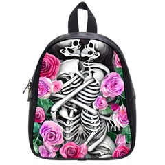 Floral Skeletons School Bag (small) by GardenOfOphir