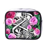 Floral Skeletons Mini Toiletries Bag (One Side) Front