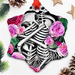 Floral Skeletons Ornament (snowflake) by GardenOfOphir