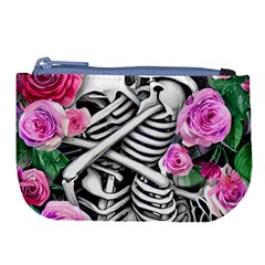 Floral Skeletons Large Coin Purse by GardenOfOphir