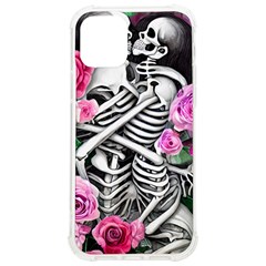 Floral Skeletons Iphone 12/12 Pro Tpu Uv Print Case by GardenOfOphir