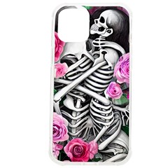 Floral Skeletons Iphone 12 Pro Max Tpu Uv Print Case by GardenOfOphir