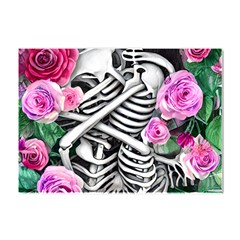 Floral Skeletons Crystal Sticker (a4) by GardenOfOphir