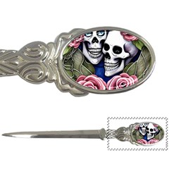 Skulls And Flowers Letter Opener by GardenOfOphir