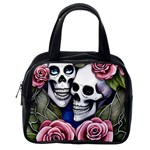 Skulls and Flowers Classic Handbag (One Side) Front