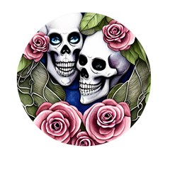 Skulls And Flowers Mini Round Pill Box (pack Of 3) by GardenOfOphir