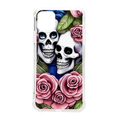 Skulls And Flowers Iphone 11 Pro Max 6 5 Inch Tpu Uv Print Case by GardenOfOphir