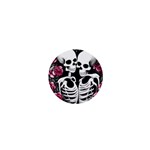 black and white rose sugar skull 1  Mini Magnets Front