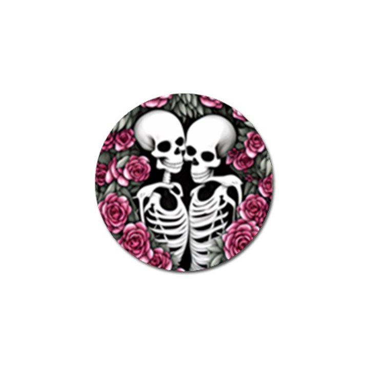 black and white rose sugar skull Golf Ball Marker (10 pack)