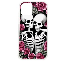 Black And White Rose Sugar Skull Iphone 12 Pro Max Tpu Uv Print Case by GardenOfOphir