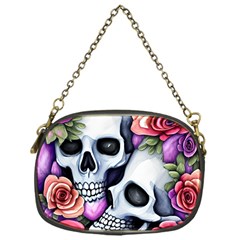 Floral Skeletons Chain Purse (one Side) by GardenOfOphir