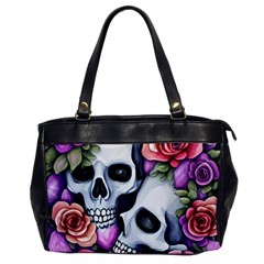 Floral Skeletons Oversize Office Handbag