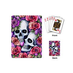 Floral Skeletons Playing Cards Single Design (mini) by GardenOfOphir