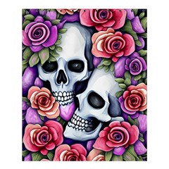 Floral Skeletons Shower Curtain 60  X 72  (medium)  by GardenOfOphir