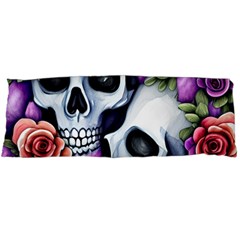 Floral Skeletons Body Pillow Case (dakimakura) by GardenOfOphir