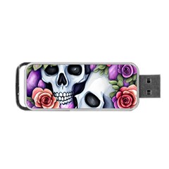 Floral Skeletons Portable Usb Flash (one Side) by GardenOfOphir