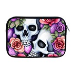 Floral Skeletons Apple MacBook Pro 17  Zipper Case Front