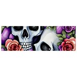 Floral Skeletons Banner and Sign 9  x 3  Front