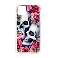 Floral Skeletons Iphone 11 Tpu Uv Print Case by GardenOfOphir