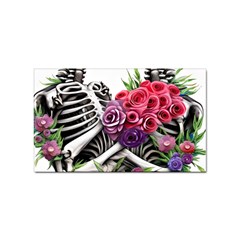 Gothic Floral Skeletons Sticker Rectangular (10 Pack) by GardenOfOphir