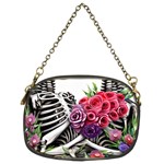 Gothic Floral Skeletons Chain Purse (Two Sides) Front