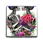 Gothic Floral Skeletons Memory Card Reader (Square 5 Slot) Front