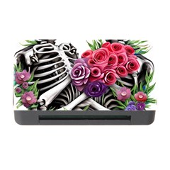 Gothic Floral Skeletons Memory Card Reader With Cf by GardenOfOphir