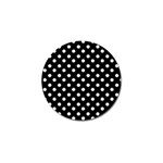 Black And White Polka Dots Golf Ball Marker (10 pack) Front