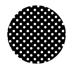 Black And White Polka Dots Mini Round Pill Box (pack Of 3) by GardenOfOphir