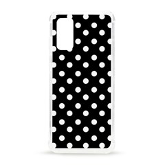 Black And White Polka Dots Samsung Galaxy S20 6 2 Inch Tpu Uv Case by GardenOfOphir