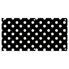 Black And White Polka Dots Banner And Sign 4  X 2  by GardenOfOphir