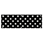 Black And White Polka Dots Banner and Sign 6  x 2  Front