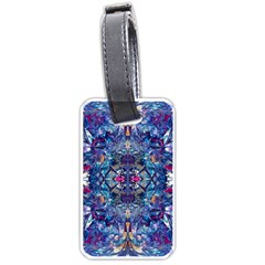 Denim On Pour Luggage Tag (one Side) by kaleidomarblingart