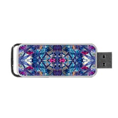 Denim On Pour Portable Usb Flash (one Side) by kaleidomarblingart