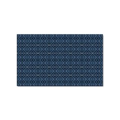 Blue Diamonds Motif Fancy Pattern Design Sticker (rectangular) by dflcprintsclothing