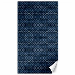 Blue Diamonds Motif Fancy Pattern Design Canvas 40  X 72  by dflcprintsclothing