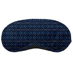 Blue Diamonds Motif Fancy Pattern Design Sleeping Mask by dflcprintsclothing