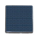 Blue Diamonds Motif Fancy Pattern Design Memory Card Reader (Square 5 Slot) Front