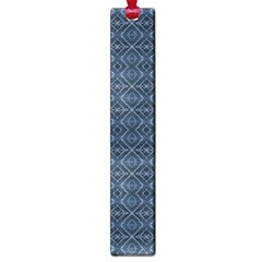 Blue Diamonds Motif Fancy Pattern Design Large Book Marks by dflcprintsclothing