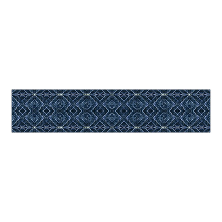 Blue Diamonds Motif Fancy Pattern Design Velvet Scrunchie