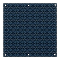 Blue Diamonds Motif Fancy Pattern Design Banner And Sign 3  X 3  by dflcprintsclothing