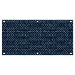 Blue Diamonds Motif Fancy Pattern Design Banner And Sign 4  X 2  by dflcprintsclothing