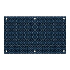 Blue Diamonds Motif Fancy Pattern Design Banner And Sign 5  X 3  by dflcprintsclothing