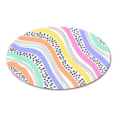 Background Abstract Wallpaper Oval Magnet by Ravend