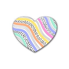 Background Abstract Wallpaper Rubber Coaster (heart) by Ravend