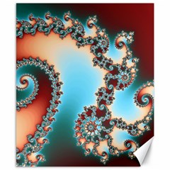 Fractal Spiral Art Math Abstract Canvas 8  X 10  by Ravend