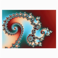 Fractal Spiral Art Math Abstract Large Glasses Cloth (2 Sides) by Ravend