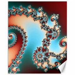 Fractal Spiral Art Math Abstract Canvas 11  X 14  by Ravend