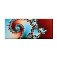 Fractal Spiral Art Math Abstract Hand Towel by Ravend